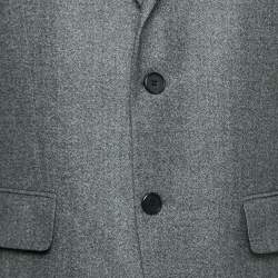 Givenchy Grey Wool Long Sleeve Blazer XL