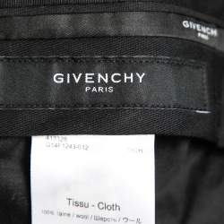 Pre Owned Givenchy Grey Wool Tailored Pants L