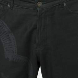 Pre Owned Givenchy Black Denim Jeans XXL Waist 40