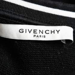 Pre Owned سويتشيرت جيفنشي قطن مطرز بالشعار برقبة مستديرة مقاس كبير جدًا - إكس لارج