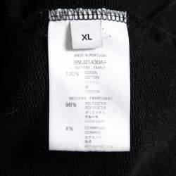 Pre Owned سويتشيرت جيفنشي قطن مطرز بالشعار برقبة مستديرة مقاس كبير جدًا - إكس لارج