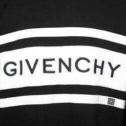 Pre Owned سويتشيرت جيفنشي قطن مطرز بالشعار برقبة مستديرة مقاس كبير جدًا - إكس لارج