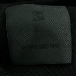 Pre Owned Givenchy Black Cotton Pique Zip Detail Short Sleeve Polo T-Shirt S