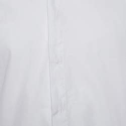 Givenchy White Star Embroidered Cotton Button Front Shirt M