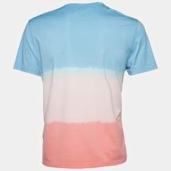 Pre Owned Givenchy Tricolor Tie-Dye Cotton Crew Neck T-Shirt S