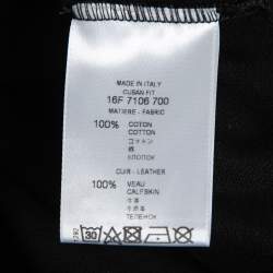 Pre Owned Givenchy Black Cotton Pique Logo Appliqued Short Sleeve Polo T-Shirt XS