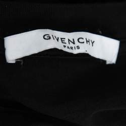 Pre Owned Givenchy Black Arrow Logo Embroidered Cotton T-Shirt S