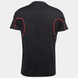 Givenchy Black Cotton Gemini Faces Print T-Shirt S