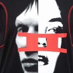 Givenchy Black Cotton Gemini Faces Print T-Shirt S