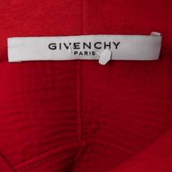Givenchy Red Cotton Rottweiler Printed Hoodie S