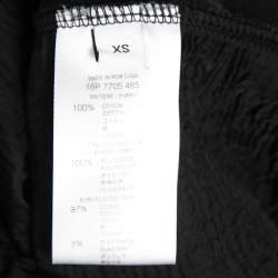 Givenchy Black Destroyed Effect Cotton Sweatshirt XS