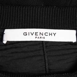 Givenchy Black Destroyed Effect Cotton Sweatshirt XS