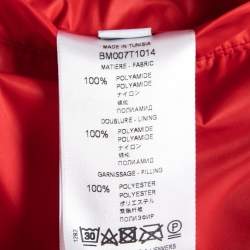 Givenchy Red Synthetic Adjustable Neck Puffer Jacket M