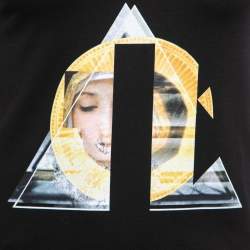 Pre Owned Givenchy Black Cotton Printed Sleeveless T-Shirt M