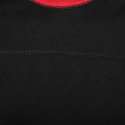 Pre Owned Givenchy Black Cotton Knit Contrast Collar T-Shirt XS