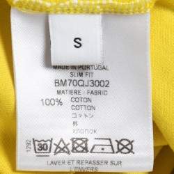 Givenchy Yellow Cotton Logo Printed Short Sleeve T-Shirt S