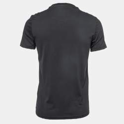 مملوكة مسبقًا Givenchy Black Distressed Cotton Logo Printed Short Sleeve T-Shirt XS