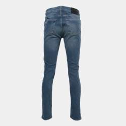 Pre Owned Givenchy Blue Denim Slim Fit Jeans L Waist 34"