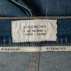 Pre Owned Givenchy Blue Denim Slim Fit Jeans L Waist 34"