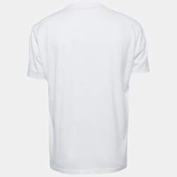 Givenchy White Cotton Faded Logo T-Shirt XL