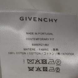 Givenchy White Cotton Harness Detail Shirt L