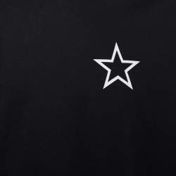 Givenchy Black  Star Printed Cotton Knit Crewneck T-Shirt XXL