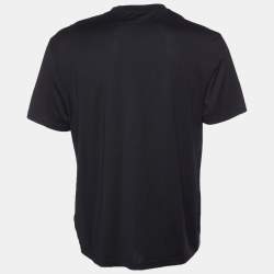 Givenchy Black  Star Printed Cotton Knit Crewneck T-Shirt XXL