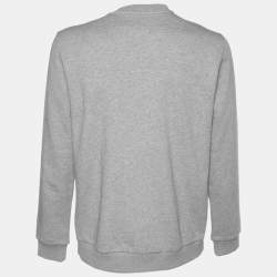 مملوكة مسبقًا بلوفر جيفنشي رقبة مستديرة مكسم كوبي طباعة روتويلر تريكو رمادي S