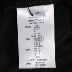 Pre Owned Givenchy Black Cotton Logo Band Detail Track Shorts XS