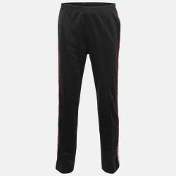 Givenchy Black Jersey Logo Tape Track Pants L