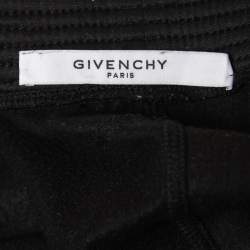 Givenchy Black Jersey Logo Tape Track Pants L