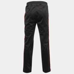 Givenchy Black Jersey Logo Tape Track Pants L