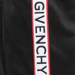 Givenchy Black Jersey Logo Tape Track Pants L