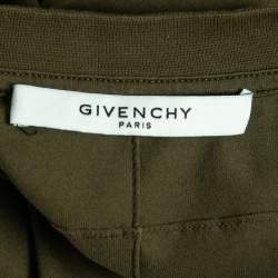 Pre Owned Givenchy Olive Green Cotton Short Sleeve T-Shirt M