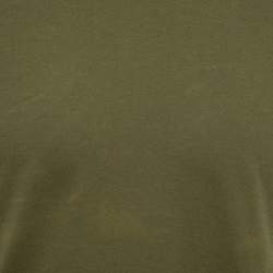 Pre Owned Givenchy Olive Green Cotton Short Sleeve T-Shirt M