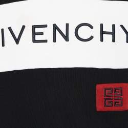 مملوكة مسبقًا Givenchy Black Logo Embroidered Cotton Knit Sweatshirt XL