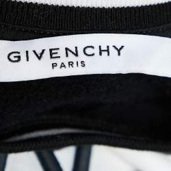 مملوكة مسبقًا Givenchy Black Logo Embroidered Cotton Knit Sweatshirt XL