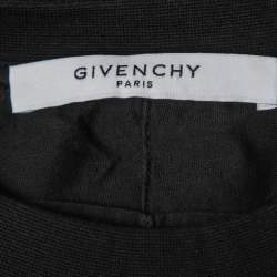 Pre Owned Givenchy Black The Monkey Brothers Print Cotton Crew Neck T-Shirt S