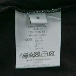 Pre Owned Givenchy Black The Monkey Brothers Print Cotton Crew Neck T-Shirt S