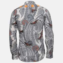 Givenchy Multicolor Paisley Printed Cotton Star Applique Shirt S