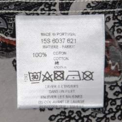 Givenchy Multicolor Paisley Printed Cotton Star Applique Shirt S