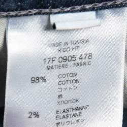 Pre Owned Givenchy Blue Washed Denim Zipper Detail Jeans Waist 33"