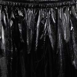 Givenchy Black Faux Leather Joggers M