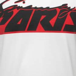 Givenchy White Printed Cotton Half Sleeve Crew Neck T-Shirt S