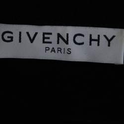 مملوكة مسبقًا Givenchy Black Cotton Knit Tonal 3D Logo Detail Sweatshirt L