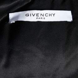 Givenchy Black Synthetic Fox Fur Collar Detail Jacket M