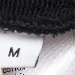 Givenchy Black Logo Printed Cotton Hoodie M