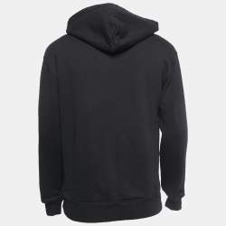 Givenchy Black Logo Printed Cotton Hoodie M