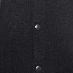 Givenchy Black Wool Blend Button Front Jacket L