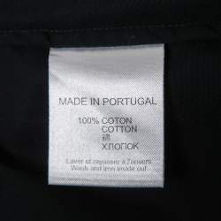 Givenchy Black Cotton Button Front Half Sleeve Shirt XL